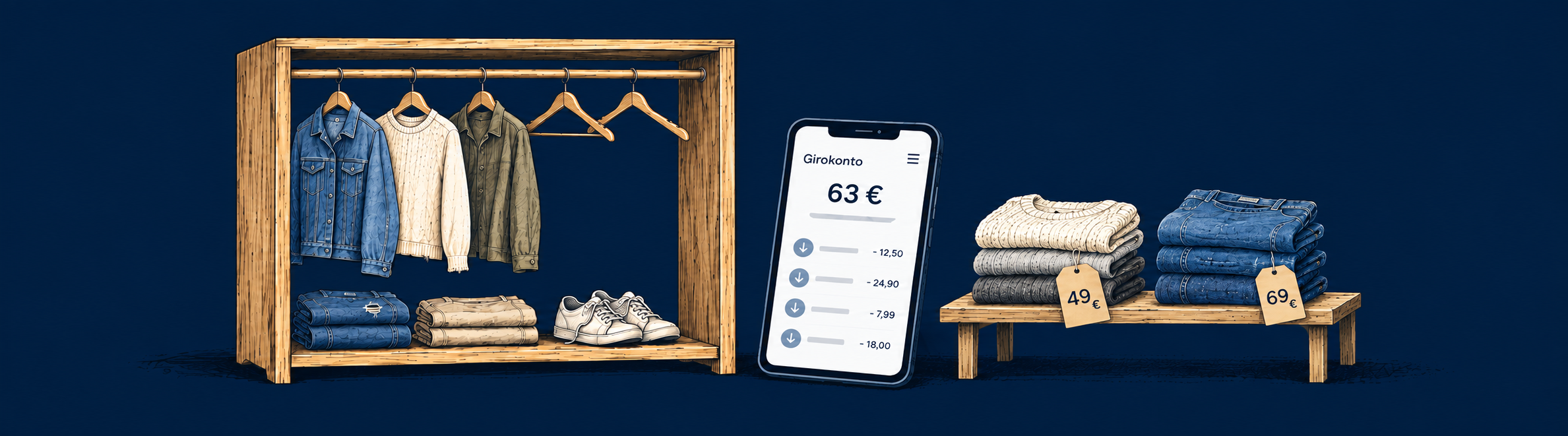 Neue Kleidung nötig, aber kein Geld dafür da? So gehst du sinnvoll vor